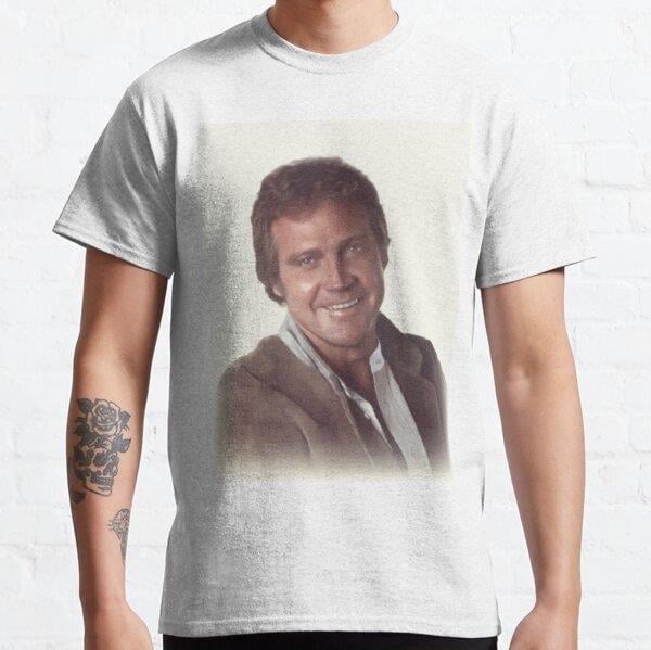 Unisex Lee Majors, TV Star Baskılı T-Shirt (Rahat Kalıp Tişört)