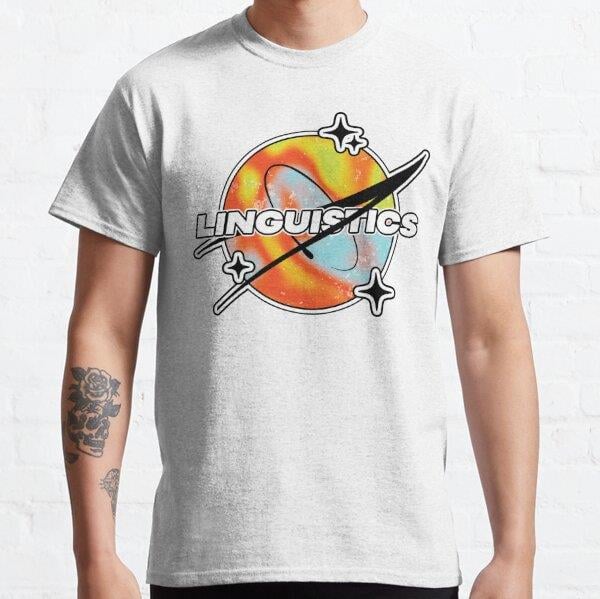 Unisex Linguistics (Melty Space) Baskılı T-Shirt (Rahat Kalıp Tişört)