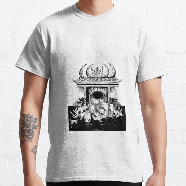 Unisex Malevolent Shrine Tasarım Baskılı T-Shirt (Rahat Kalıp Tişört)