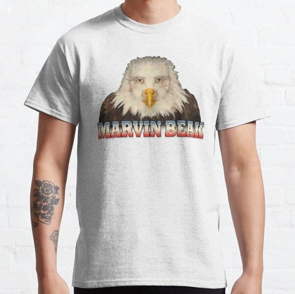 Unisex Marvin Beak Baskılı T-Shirt (Rahat Kalıp Tişört)