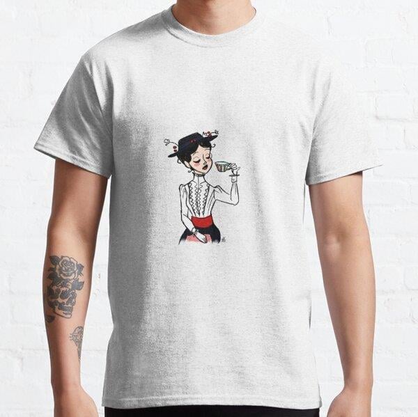 Unisex Mary Poppins Baskılı T-Shirt (Rahat Kalıp Tişört)