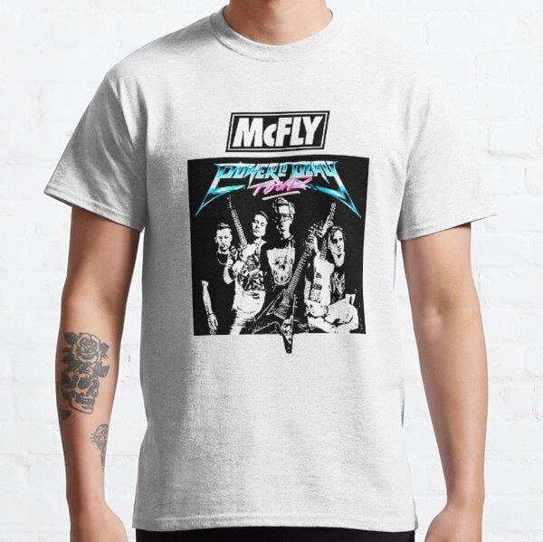 Unisex Mcfly band Baskılı T-Shirt (Rahat Kalıp Tişört)