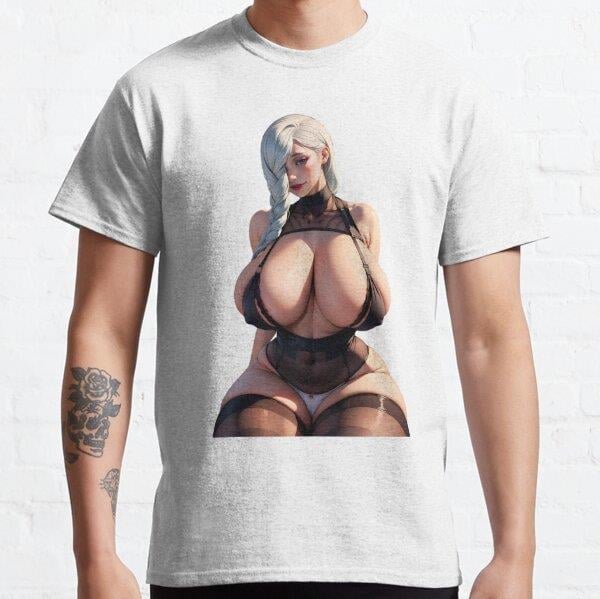 Unisex Mei Mei Sticker,anime girl sticker,anime girl stickers,anime sticker,anime stickers,lewd anime sticker,lewd anime stickers, Tasarım Baskılı T-Shirt (Rahat Kalıp Tişört)