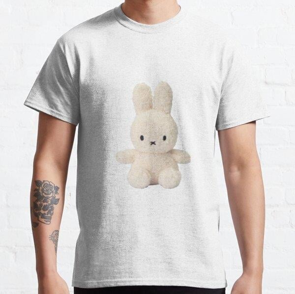 Unisex Miffy Plushie Tasarım Baskılı T-Shirt (Rahat Kalıp Tişört)