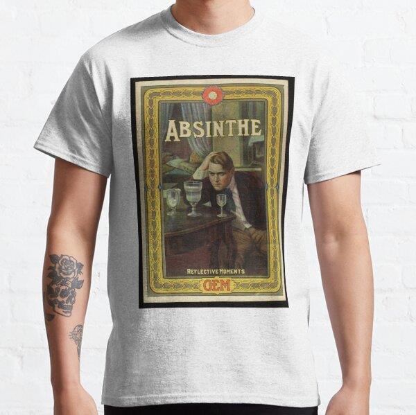 Unisex Missing - Absinthe Baskılı T-Shirt (Rahat Kalıp Tişört)