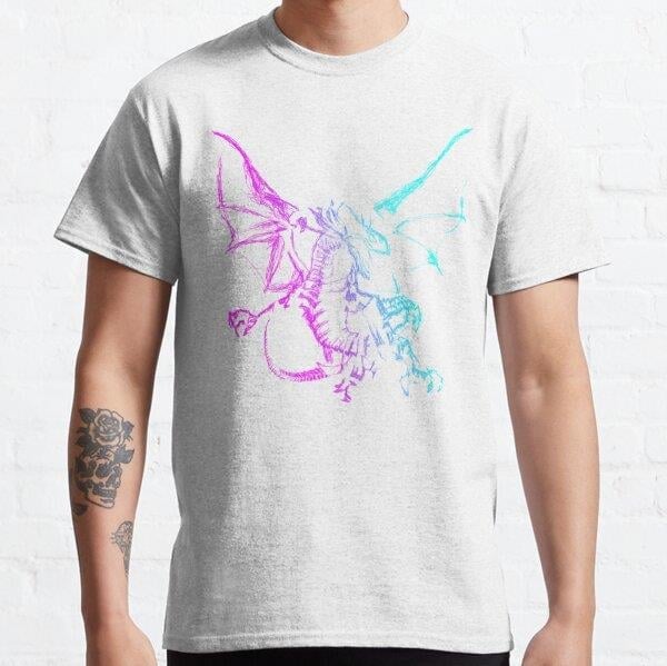 Unisex Mythological Legendary Animal Neon Baskılı T-Shirt (Rahat Kalıp Tişört)