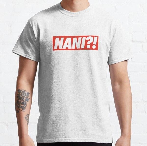 Unisex NANI ?! Tasarım Baskılı T-Shirt (Rahat Kalıp Tişört)