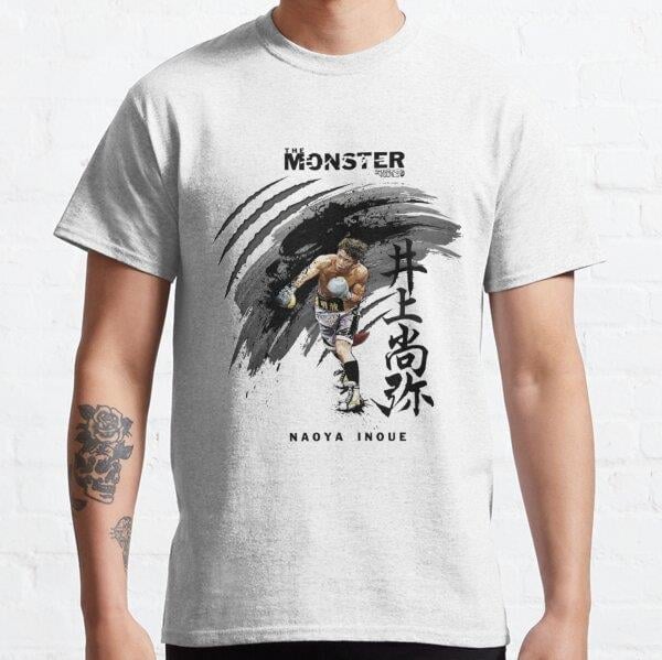 Unisex Naoya Inoue Boxing Tasarım Baskılı T-Shirt (Rahat Kalıp Tişört)