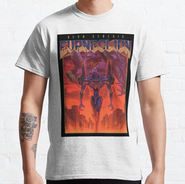 Unisex Neon Genesis Evangelion (Eva-01) Tasarım Baskılı T-Shirt (Rahat Kalıp Tişört)