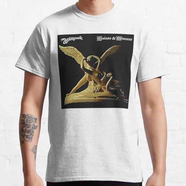 Unisex new Baskılı T-Shirt (Rahat Kalıp Tişört)s whitesnake band Baskılı T-Shirt (Rahat Kalıp Tişört)