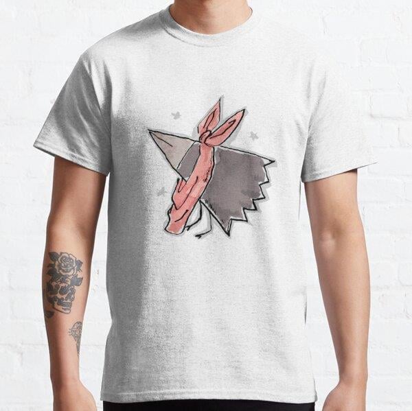 Unisex Nichijou - Crow Baskılı T-Shirt (Rahat Kalıp Tişört)