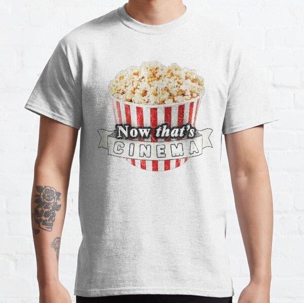 Unisex Now Thats Cinema Baskılı T-Shirt (Rahat Kalıp Tişört)