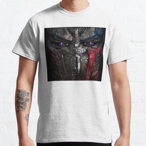 Unisex Optimus Prime Baskılı T-Shirt (Rahat Kalıp Tişört)