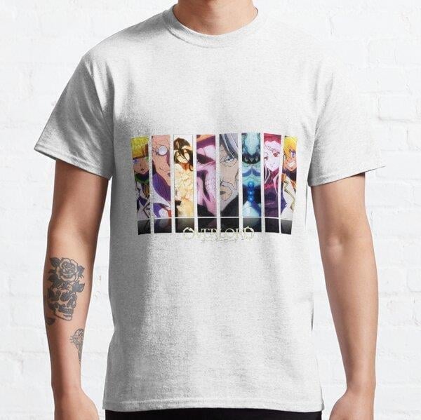 Unisex Overlord Tasarım Baskılı T-Shirt (Rahat Kalıp Tişört)