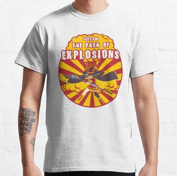 Unisex Path of Explosions Tasarım Baskılı T-Shirt (Rahat Kalıp Tişört)