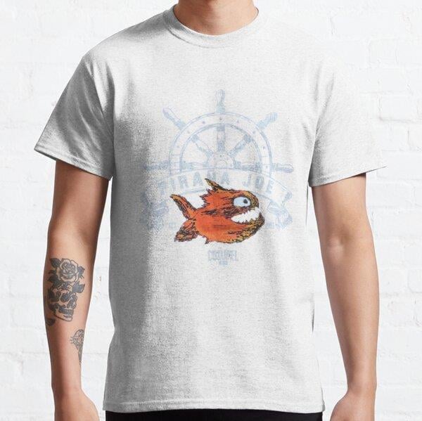 Unisex Pirana Joe Cozumel Mexico Baskılı T-Shirt (Rahat Kalıp Tişört)