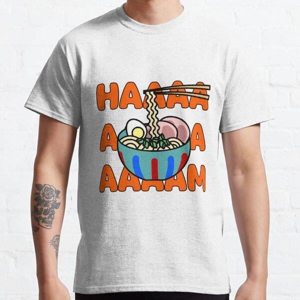 Unisex Ponyos Ramen Tasarım Baskılı T-Shirt (Rahat Kalıp Tişört)