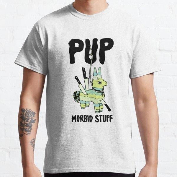 Unisex PUP ROCK BAND      Baskılı T-Shirt (Rahat Kalıp Tişört)