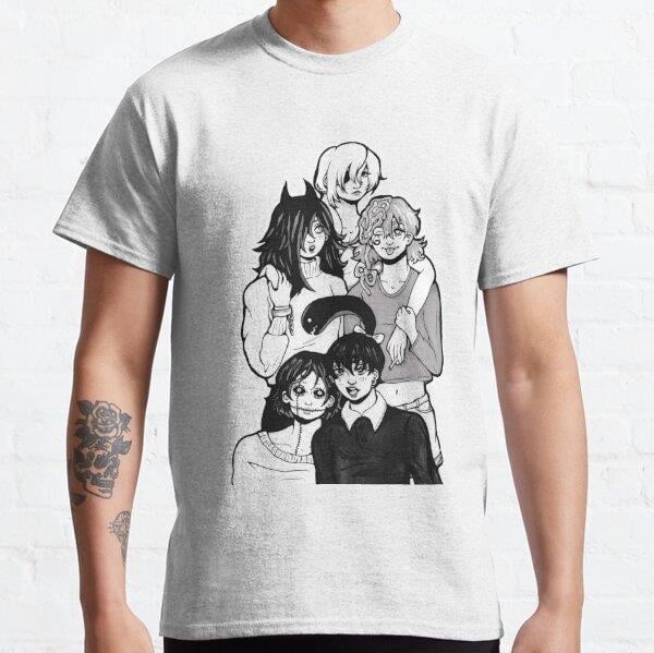 Unisex Quanxi and gfs Tasarım Baskılı T-Shirt (Rahat Kalıp Tişört)