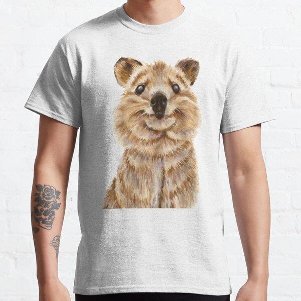 Unisex Quokka, the happiest wildlife on Earth Baskılı T-Shirt (Rahat Kalıp Tişört)