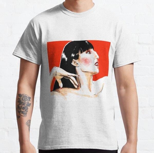Unisex Rossy Baskılı T-Shirt (Rahat Kalıp Tişört)