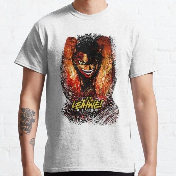 Unisex Saw Paing LETHWEI Kengan Tasarım Baskılı T-Shirt (Rahat Kalıp Tişört)