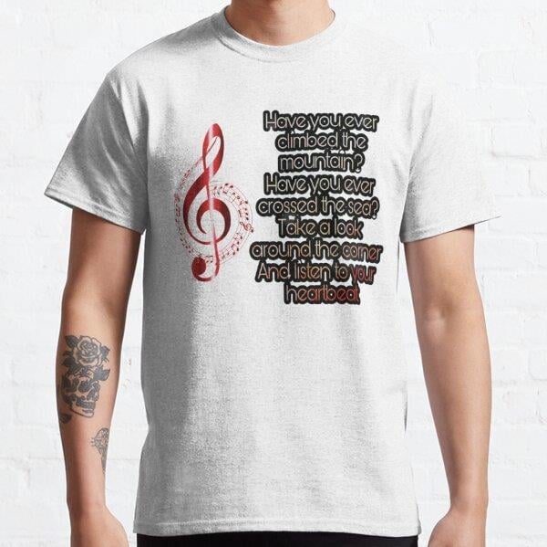 Unisex Scorpions Song-You Gotta Follow Your Heart    Baskılı T-Shirt (Rahat Kalıp Tişört)