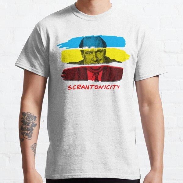 Unisex scrantonicity Baskılı T-Shirt (Rahat Kalıp Tişört)