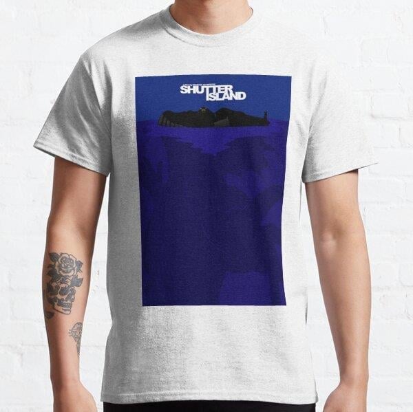 Unisex Shutter Island (2010) Movie Baskılı T-Shirt (Rahat Kalıp Tişört)
