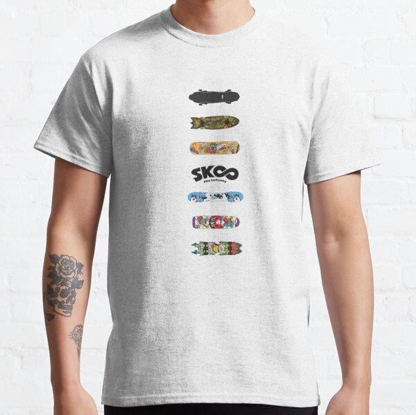 Unisex Sk8 the Infinity Tasarım Baskılı T-Shirt (Rahat Kalıp Tişört)