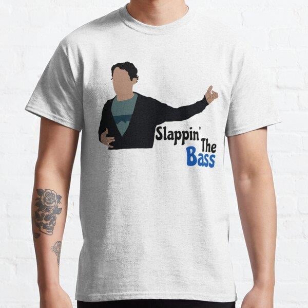 Unisex Slappin the bass Baskılı T-Shirt (Rahat Kalıp Tişört)