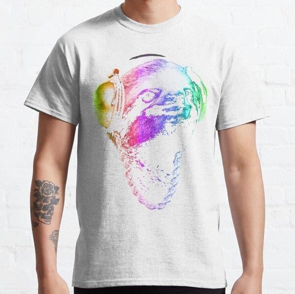 Unisex Sloth (Rainbow B-Boy Style) Baskılı T-Shirt (Rahat Kalıp Tişört)