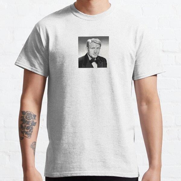 Unisex Spencer Tracy Baskılı T-Shirt (Rahat Kalıp Tişört)