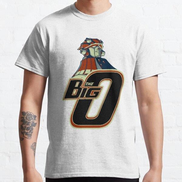 Unisex The Big O Adult Swim Anime Tasarım Baskılı T-Shirt (Rahat Kalıp Tişört)
