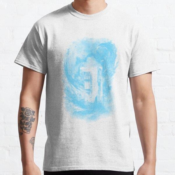 Unisex The color vortex-blue version Baskılı T-Shirt (Rahat Kalıp Tişört)