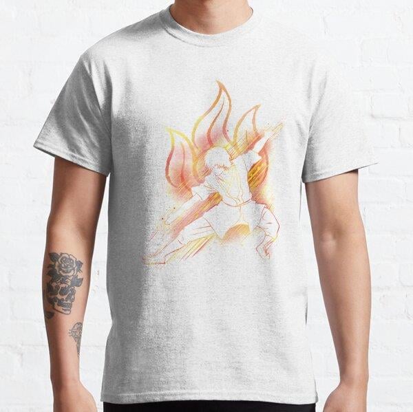 Unisex the fire bender Tasarım Baskılı T-Shirt (Rahat Kalıp Tişört)