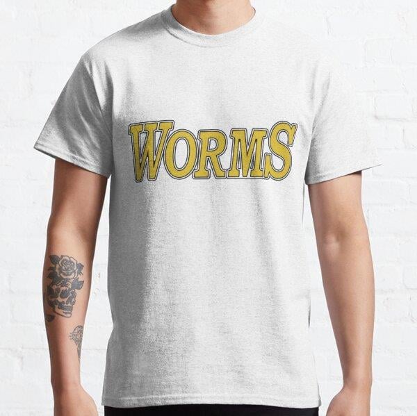 Unisex The Hole City Worms Tasarım Baskılı T-Shirt (Rahat Kalıp Tişört)