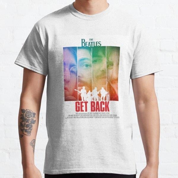 Unisex The Legend Rocks Band || THEBEATLES 444 Classic Poster Baskılı T-Shirt (Rahat Kalıp Tişört)