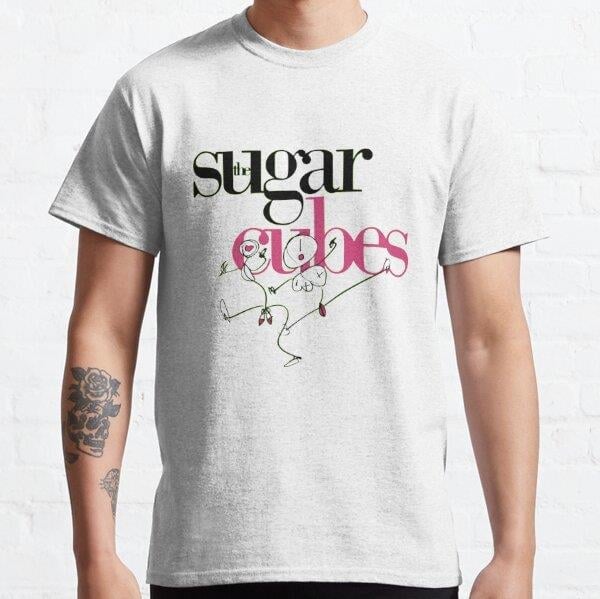 Unisex The Sugarcubes Baskılı T-Shirt (Rahat Kalıp Tişört)