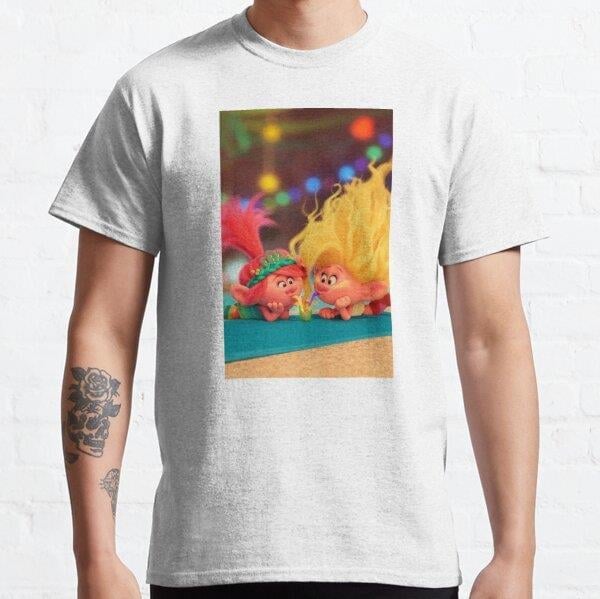 Unisex TROLLS 3 Baskılı T-Shirt (Rahat Kalıp Tişört)