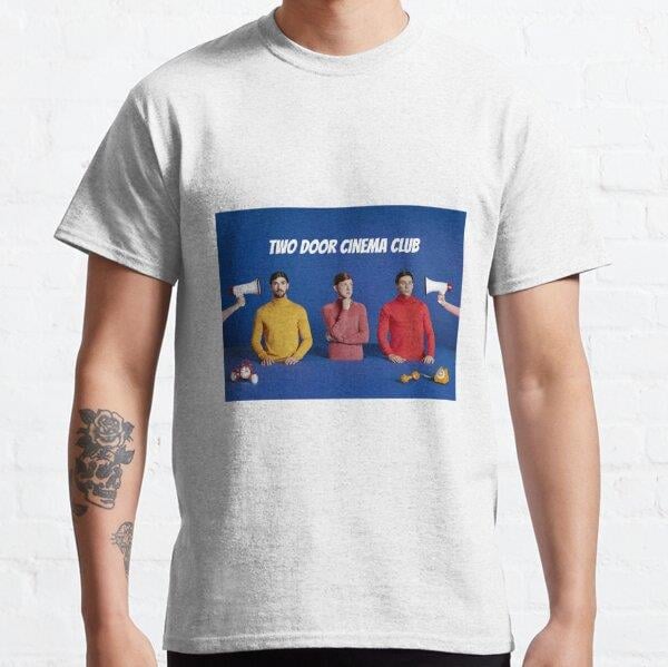 Unisex Two Door Cinema Club Baskılı T-Shirt (Rahat Kalıp Tişört)