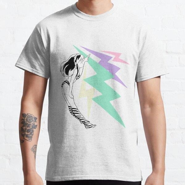 Unisex URUSEI YATSURA Tasarım Baskılı T-Shirt (Rahat Kalıp Tişört)