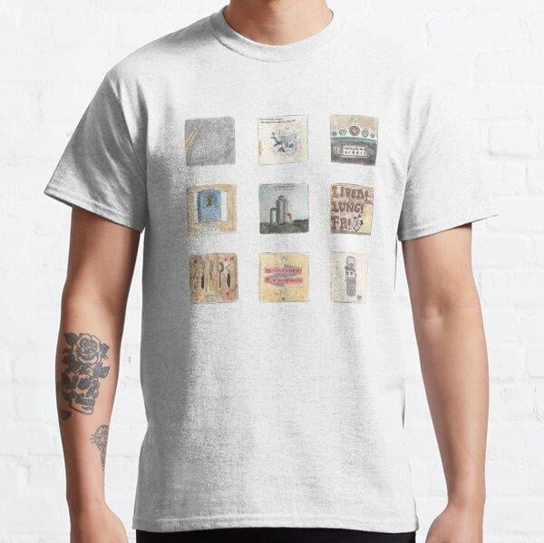 Unisex Watercolour albums - Frightened Rabbit Baskılı T-Shirt (Rahat Kalıp Tişört)