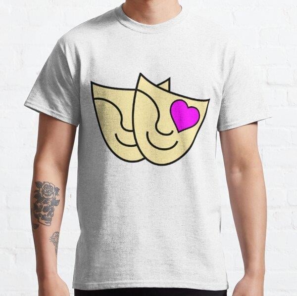 Unisex we love theater Baskılı T-Shirt (Rahat Kalıp Tişört)