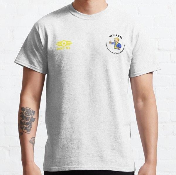 Vault 111 Tasarım Baskılı Unisex Tişört (Bol kalıp t-shirt)