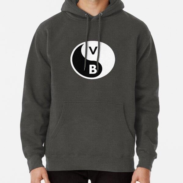 VB Yin Yang Tasarım Baskılı Kapşonlu Sweatshirt