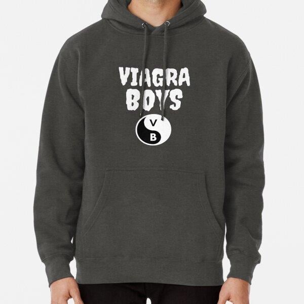 Viagra Boys Tasarım Baskılı Kapşonlu Sweatshirt