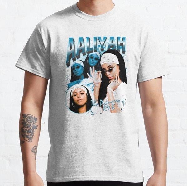 Vintage Bootleg Aaliyahs Tasarım Baskılı Tişört (Bol kalıp t-shirt)