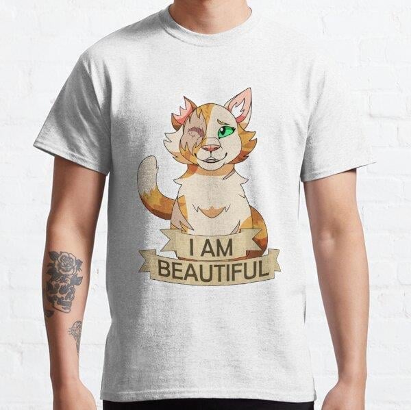 Warrior Cats: I am Beautiful - Brightheart Tasarım Baskılı Tişört (Rahat Kalıp T-shirt)