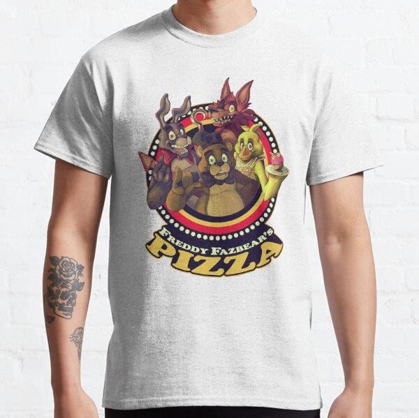 Welcome To Freddy Fazbears Pizza! Tasarım Baskılı Unisex Tişört (Bol kalıp t-shirt)